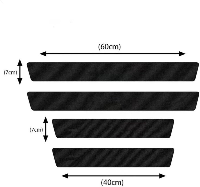 BYD Tang 2015 2017 Car Door Sill Protector Threshold Guard Scuff Cover Strip 4PCS White - Image 3